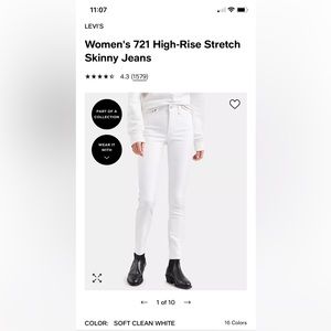 Womens 721 skinny Levi’s